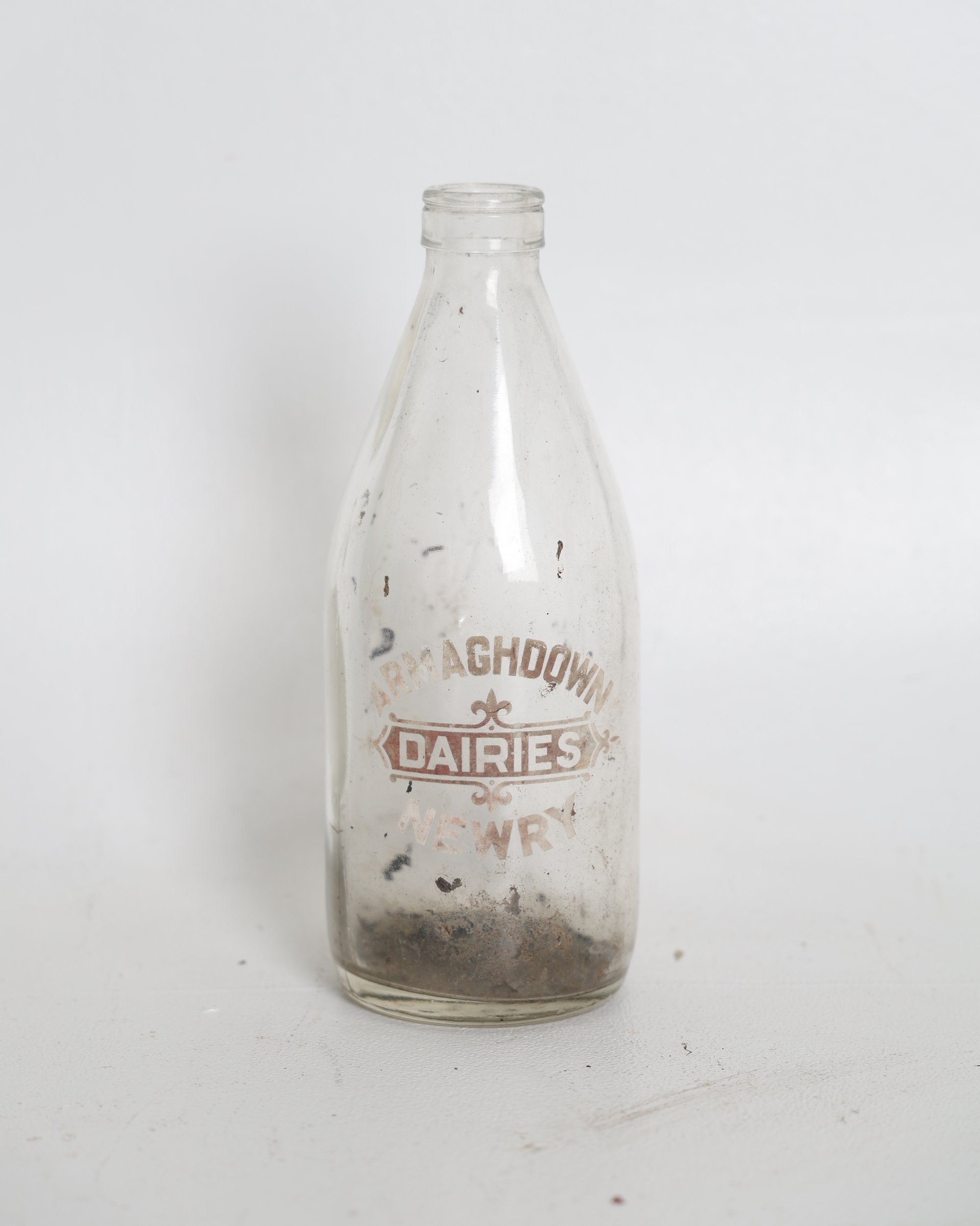 Armaghdown Dairies Newry Vintage Glass Milk Bottle