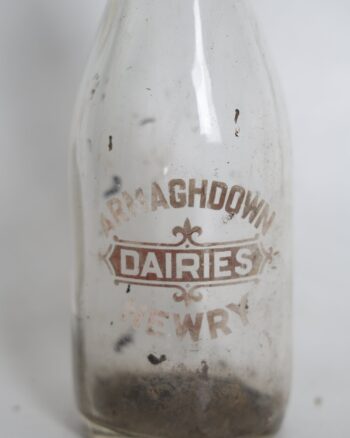 Armaghdown Dairies Newry Vintage Glass Milk Bottle