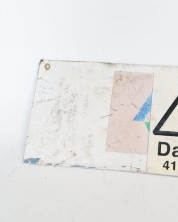 Vintage Danger 415 Volts Metal Sign