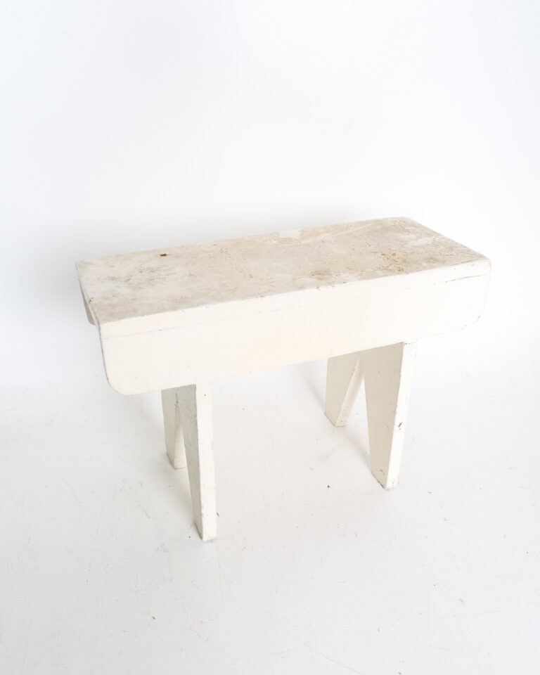 Rustic Painted Wooden Utility Stool