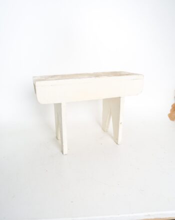 Rustic Painted Wooden Utility Stool