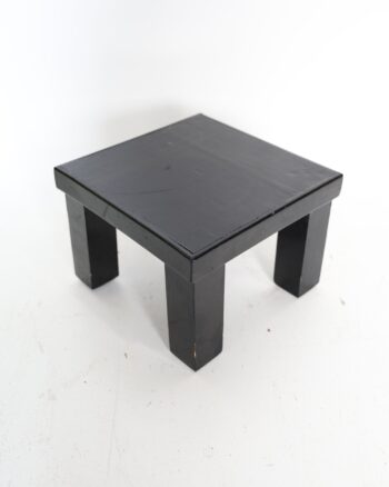 Minimalist Black Painted Wooden Pot stand