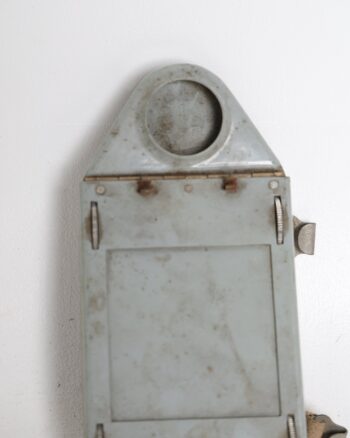 Vintage Grey Metal Field Message Scroll Board
