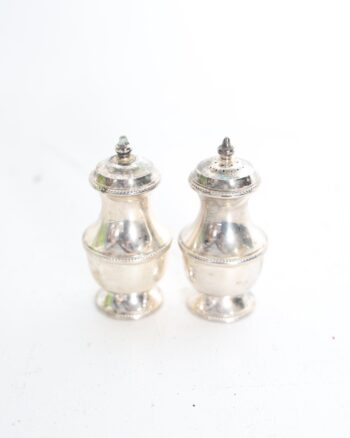 Silver Tone Classic Salt and Pepper Shakers