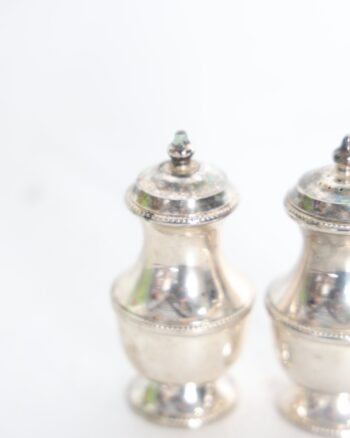 Silver Tone Classic Salt and Pepper Shakers