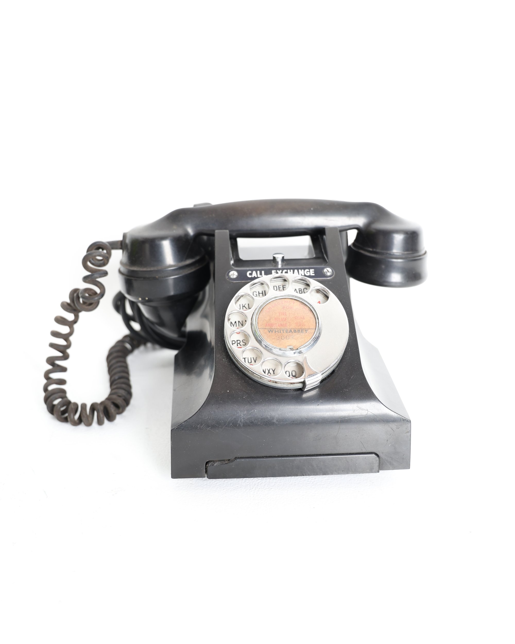 Vintage Black GPO 312L Bakelite Telephone