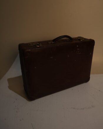 Vintage Globe Trotter Brown Suitcase Made in England