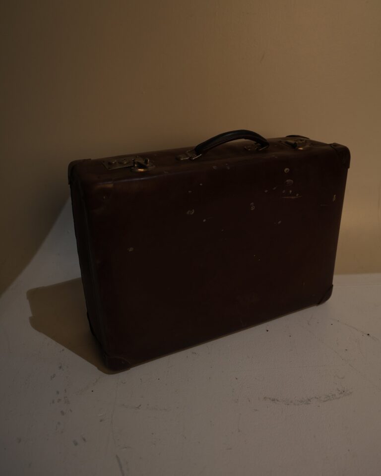 Vintage Globe Trotter Brown Suitcase Made in England
