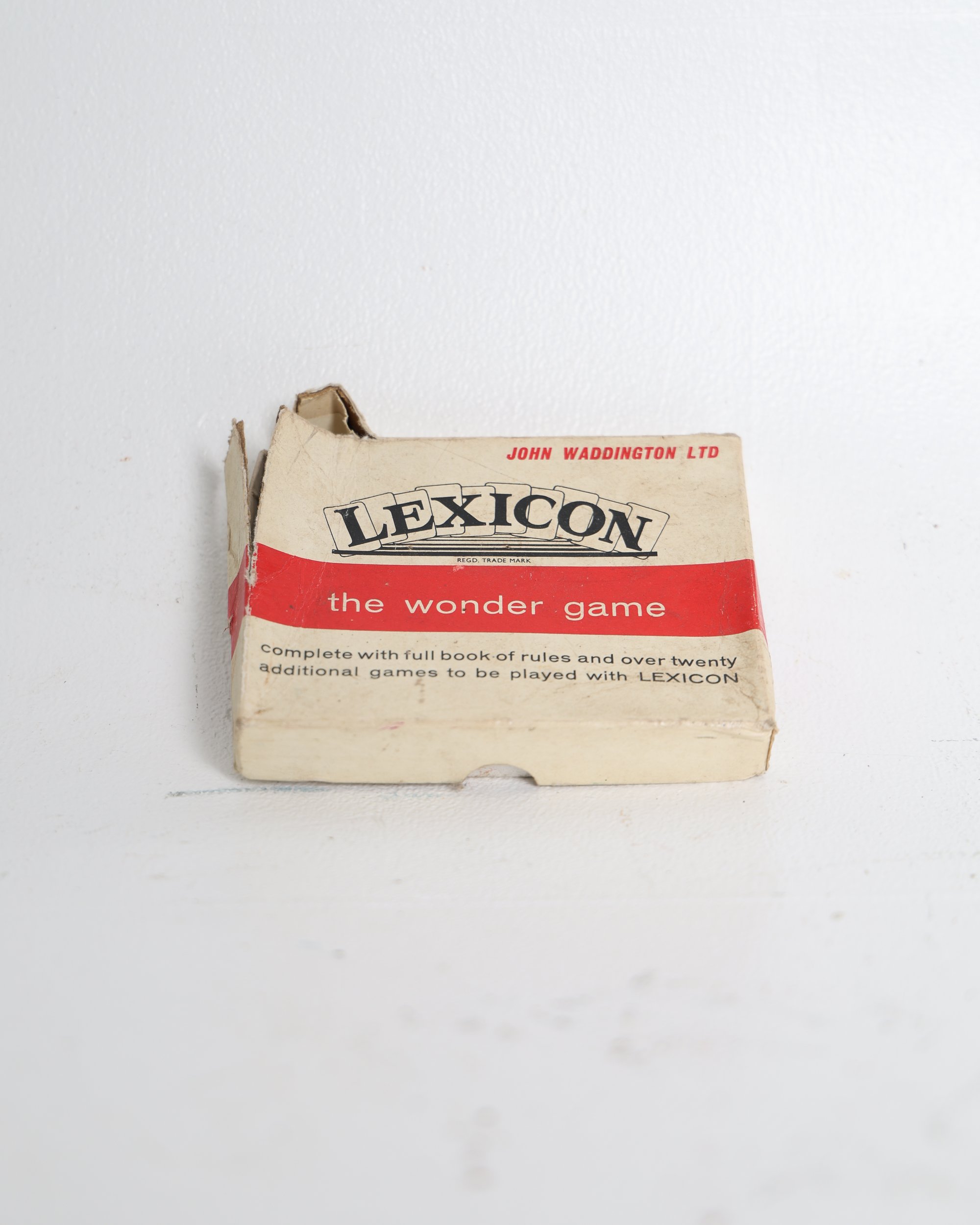 Vintage Lexicon Card Game by John Waddington Ltd