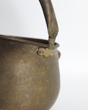 Vintage Brass and Copper Fireside Coal Bucket