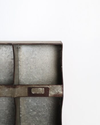 Industrial Style Galvanised Metal Nine Pigeonhole Wall Unit