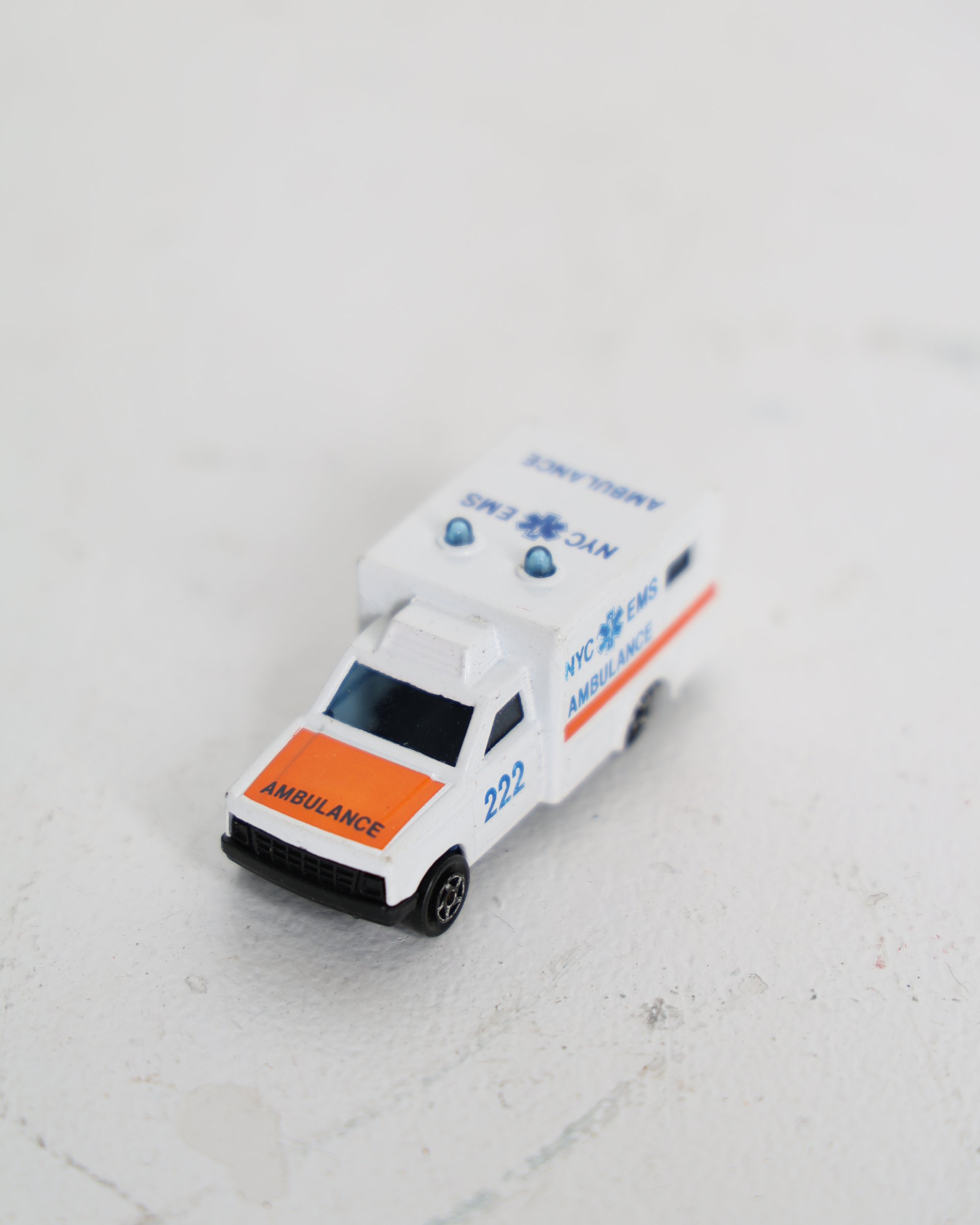 Vintage Majorette Toy Ambulance NYC EMS 222 Diecast Vehicle