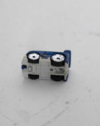 Blue Hot Wheels Toy Car with Flame Decal