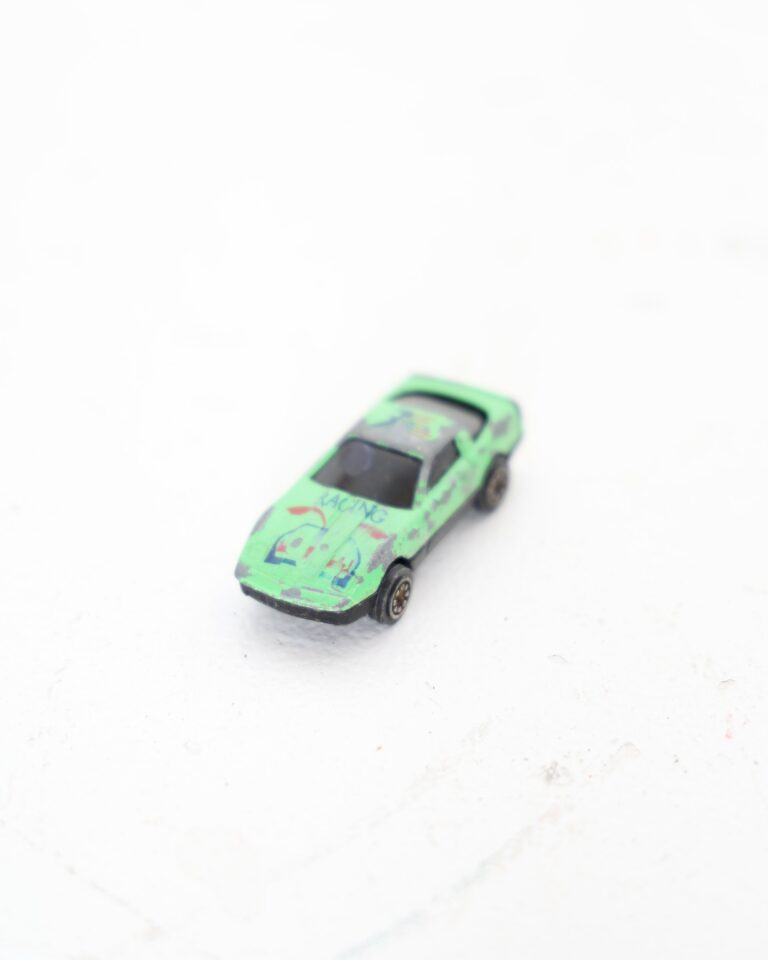 Vintage Style Miniature Green Toy Racing Car
