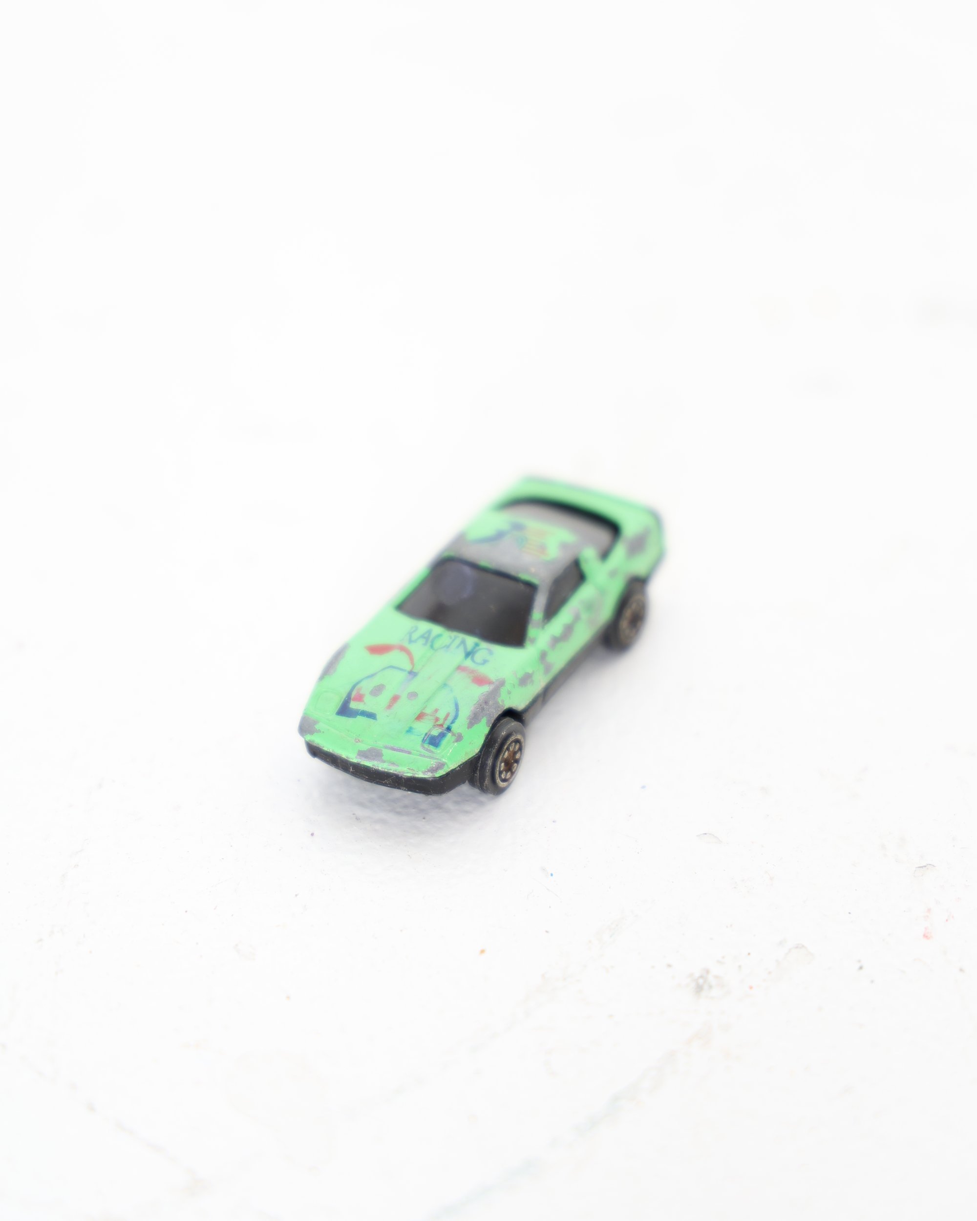 Vintage Style Miniature Green Toy Racing Car