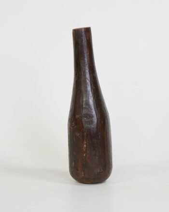 Pair of Traditional Hand-Carved African Wooden Seed Mashers