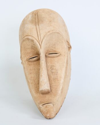 Traditional Fang Ngil Carved Wooden Mask from Gabon