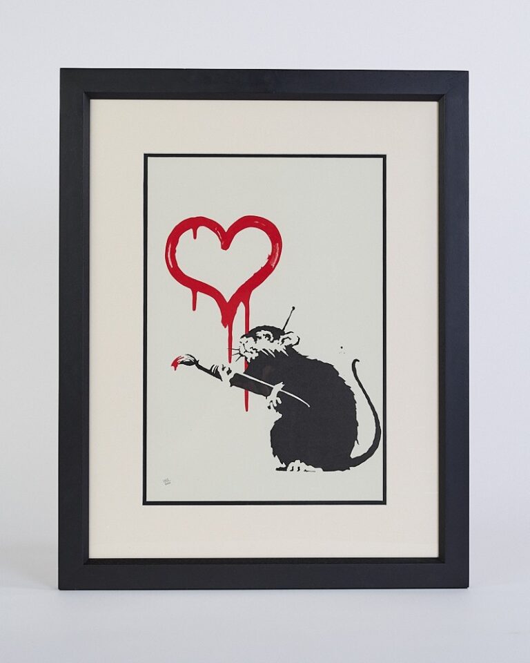 Banksy “Love Rat” (2004) with Pest Control COA
