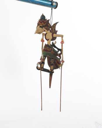 Pair of Indonesian Wayang Kulit Style Shadow Puppets