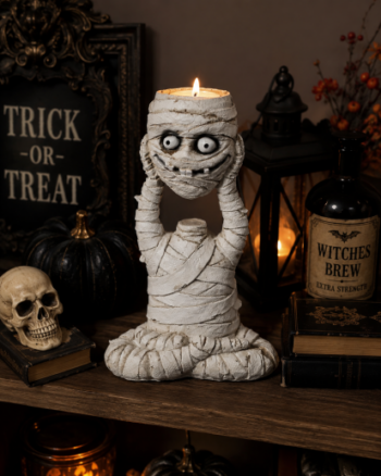 Halloween Mummy Tealight Candle Holder