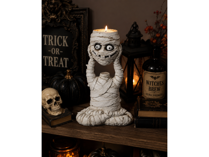 Halloween Mummy Tealight Candle Holder