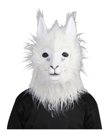 Adult Alpaca Mask with Moving Mouth