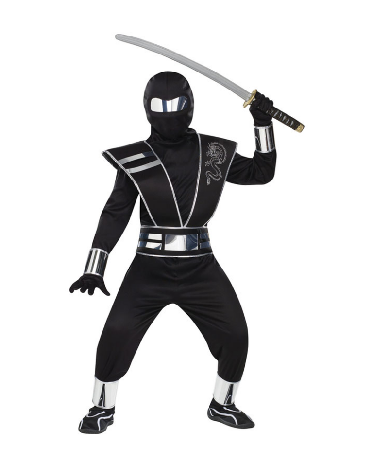 Silver Mirror Ninja Child Costume (Age 10-12)