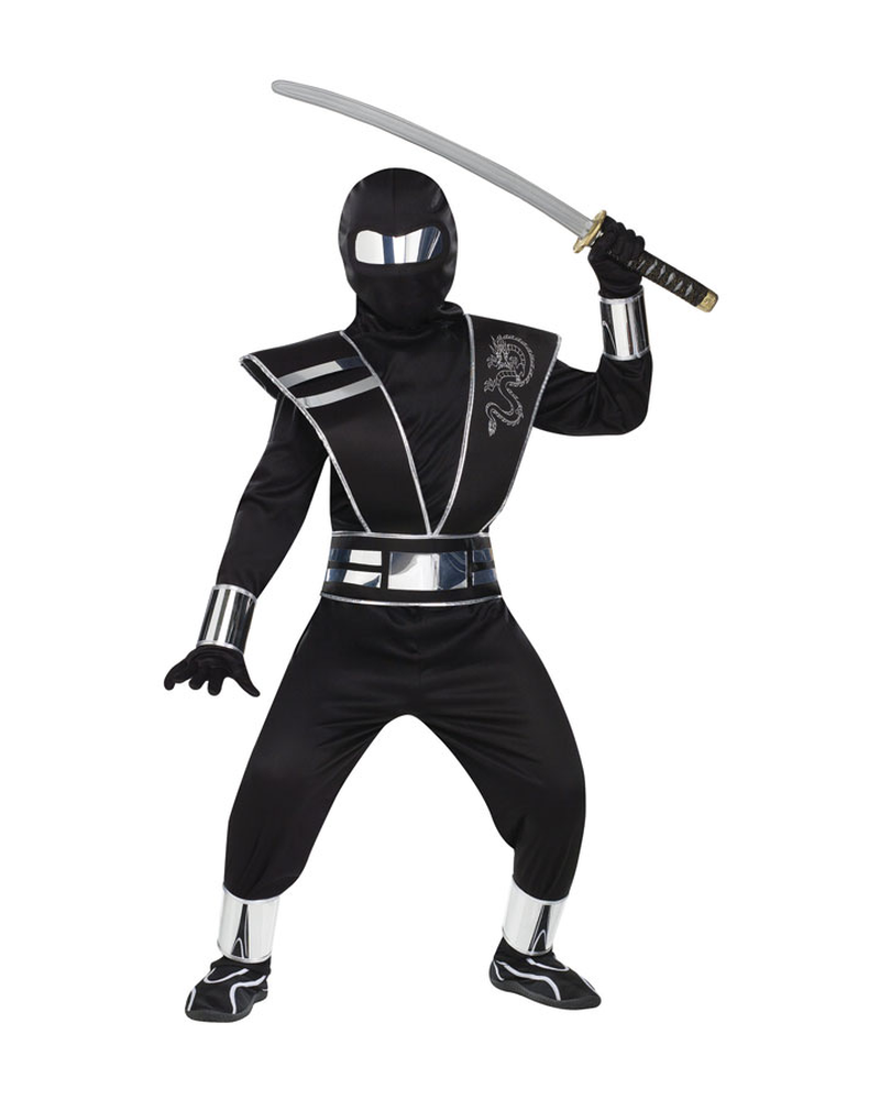 Silver Mirror Ninja Child Costume (Age 10-12)