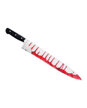 Bloody Soft-Foam Kitchen Knife Prop (44cm)