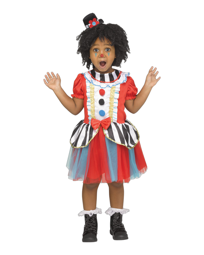 Carnival Cutie Toddler Clown Costume