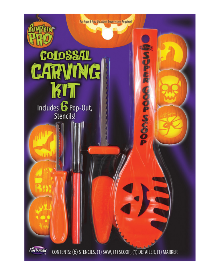 Colossal Pumpkin Carving Kit (10 Piece)