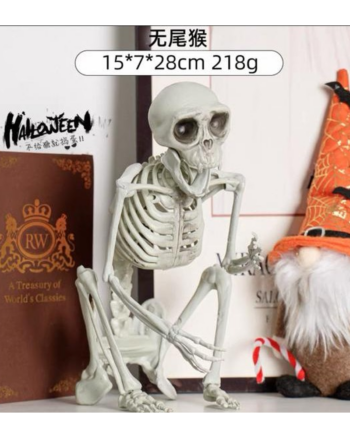 Creepy Bulldog Skeleton Halloween Prop Decoration