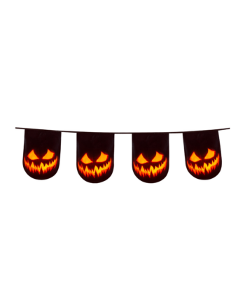 Creepy Pumpkin Double-Sided Bunting (6m)