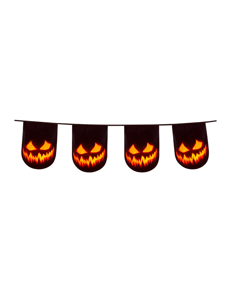 Creepy Pumpkin Double-Sided Bunting (6m)