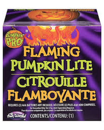 Fun World Flaming Pumpkin Lite Halloween Decoration