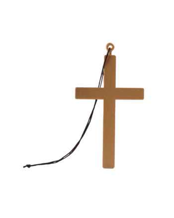 Gold Monk or Nun Cross Necklace (24cm)