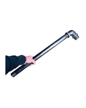 Grey Metal-Look Soft-Foam Pipe Costume Prop (74cm)