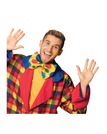 Jumbo Multicoloured Clown Bow Tie (15 x 21cm)