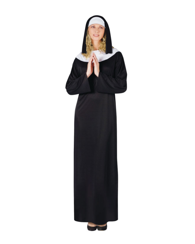 Classic Nun Adult Costume (Fits up to UK 16)