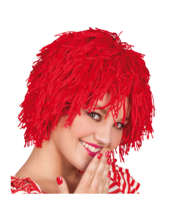 Red Woolly Clown Wig