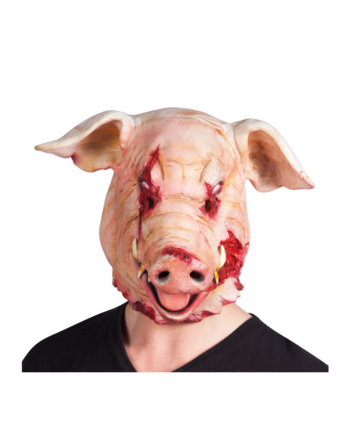 Severed Pig Head Latex Mask