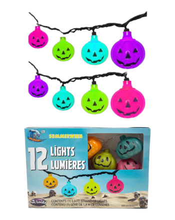 Summerween Rainbow Pumpkin String Lights (1.8m)
