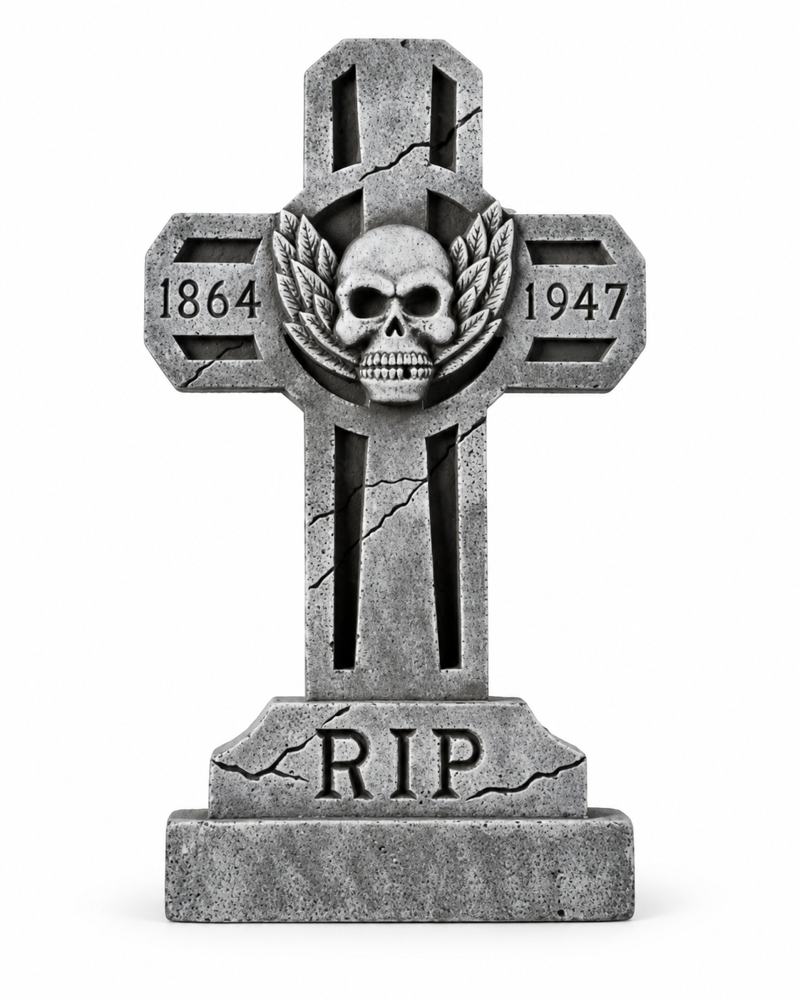 RIP Cross Tombstone Halloween Decoration