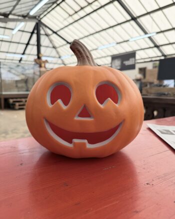 Orange Jack-o’-Lantern with Smiling Face
