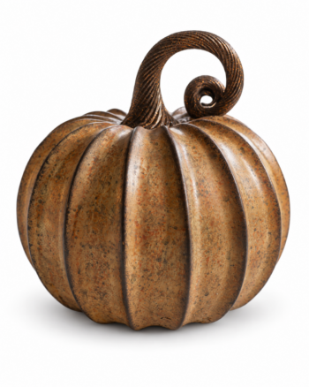 Pumpkin with Swirled Glitter Stem, Autumn Decoration