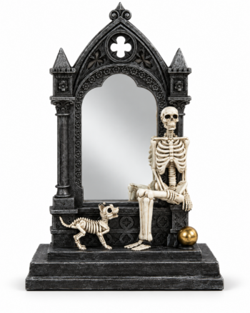 Gothic Skeleton Arch Mirror Halloween Decoration