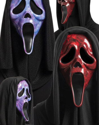 Marble Ghost Face Mask