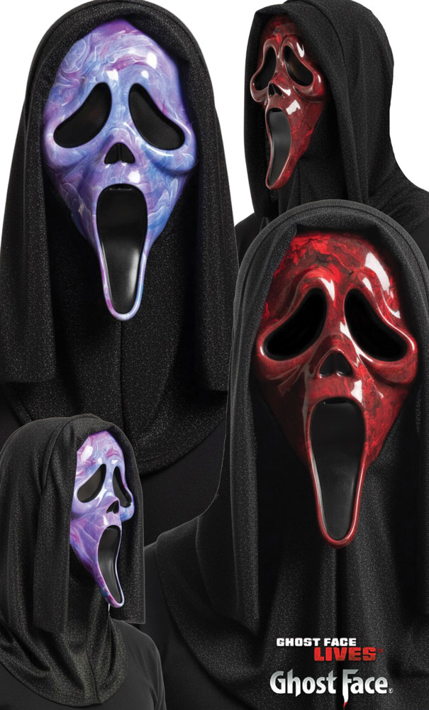 Marble Ghost Face Mask