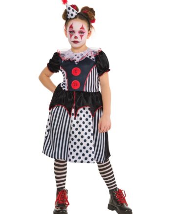 Monochrome Clown Dress 3-4 Years