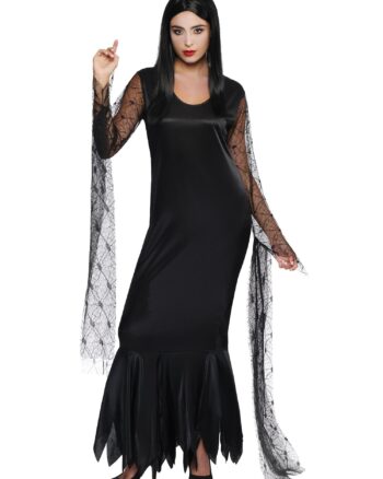 Morticia Addams Halloween Costume Size S